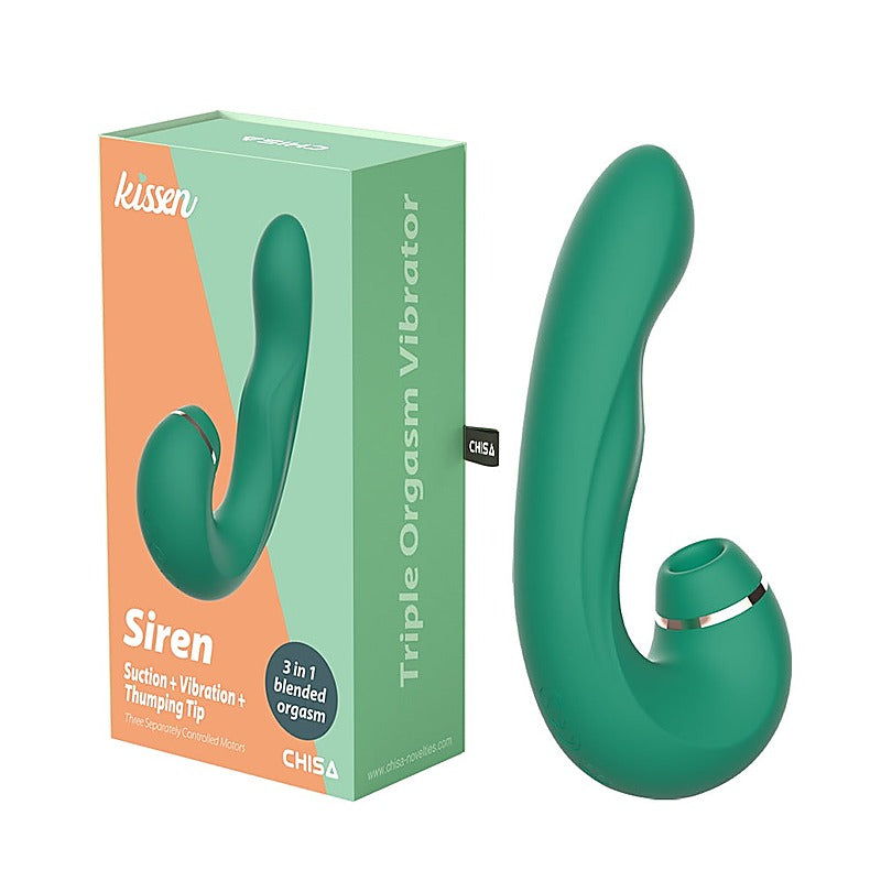 Kissen Siren Clitoral Suction Adult Massager By Chisa - Clit Ticklers and Pulsators