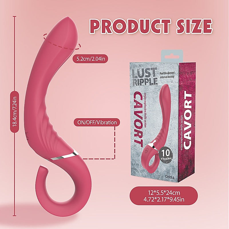 Lust Ripple Cavort 10 Function G Spot Vibrator Pink - G-Spot Vibrators