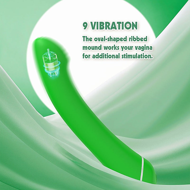 Lust Ripple Popple 9 Function G Spot Massager Green - G-Spot Vibrators