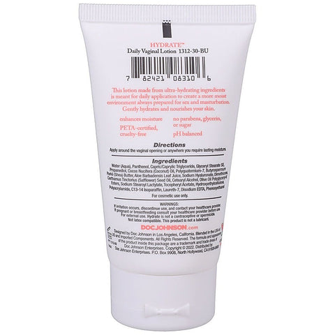 Hydrate Daily Vaginal Lotion By Doc Johnson - Delay and Excite Sprays