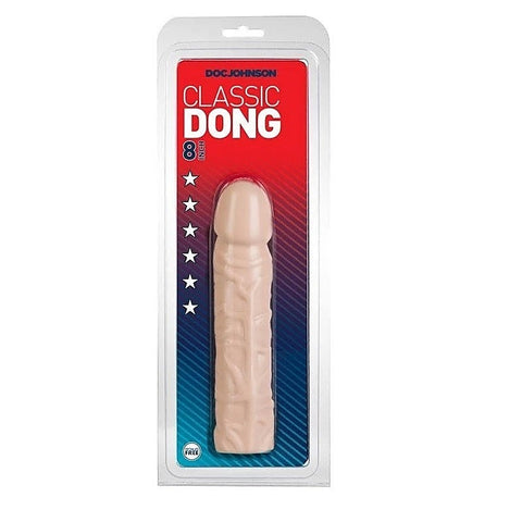 8 Inches Classic Realistic Dong With Veins By Doc Johnson - Realistic Dildos