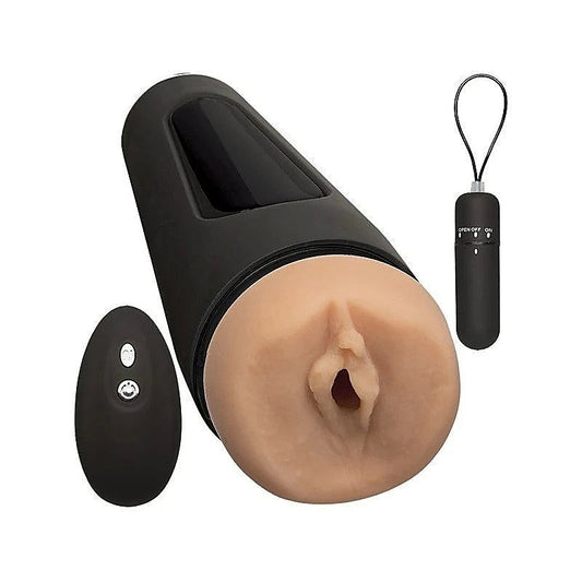 Main Squeeze The Original Vibro Pussy Masturbator With Bullet & Wireless Remote - Masturbators and Strokers