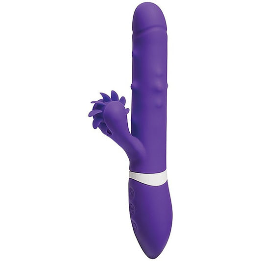 IVibe Iroll Multi Function Rabbit Vibrator With Rotating Tongue Purple - Rabbit Vibrators