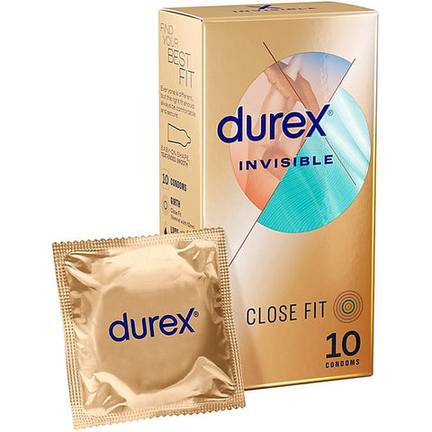 Invisible Close Fit Thin Condoms By Durex - Condoms