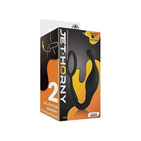 Jet Horny Male Prostate Plug with Cock Ring - Prostate Toys