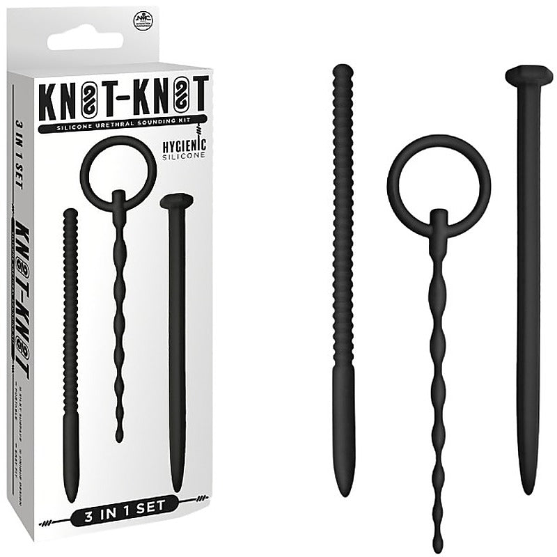 Knot Knot Nail Silicone Urethral Sounding Kit - Urethral Sounds