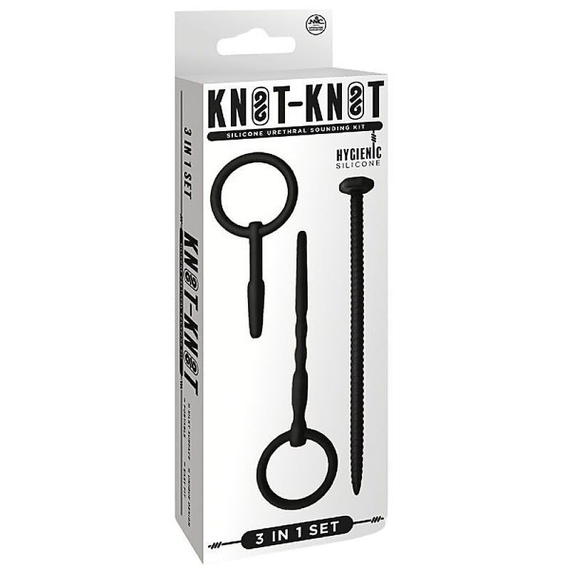 Knot Knot Screw Silicone Urethral Sounding Kit - Urethral Sounds
