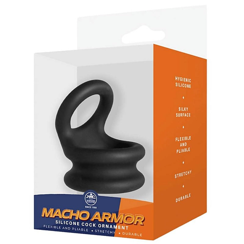 Macho Armor Stretchy Silicone Cock Ornament By Nanma - Stretchy Cock Rings