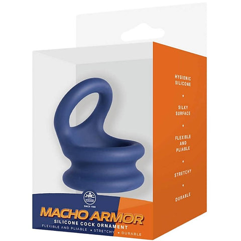 Macho Armor Stretchy Silicone Cock Ornament By Nanma - Stretchy Cock Rings