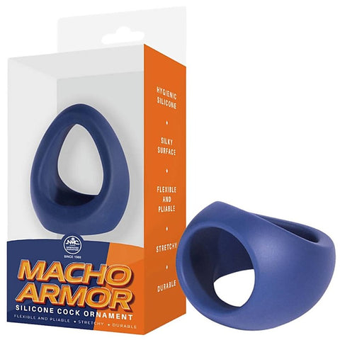 Macho Armor Silicone Cock And Ball Ornament - Ball and Cock Toys