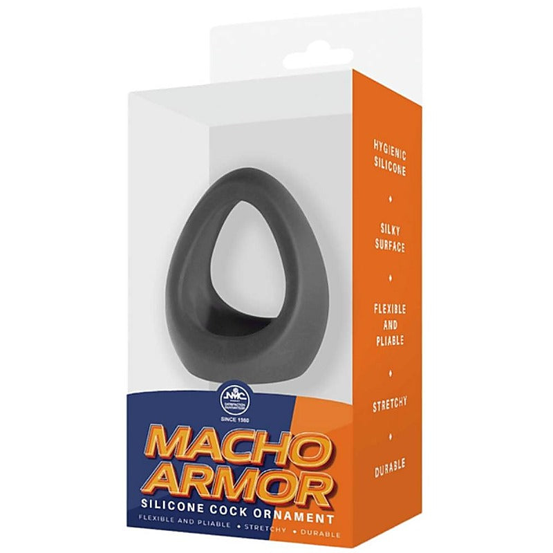 Macho Armor Silicone Cock And Ball Ornament - Ball and Cock Toys