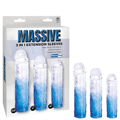 Massive 3 In 1 Men'S Penis Extension Sleeve - Penis Sleeves and Extenders