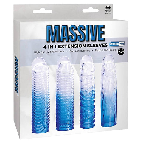 Massive 4 in 1 Soft Male Penis Extension Sleeve