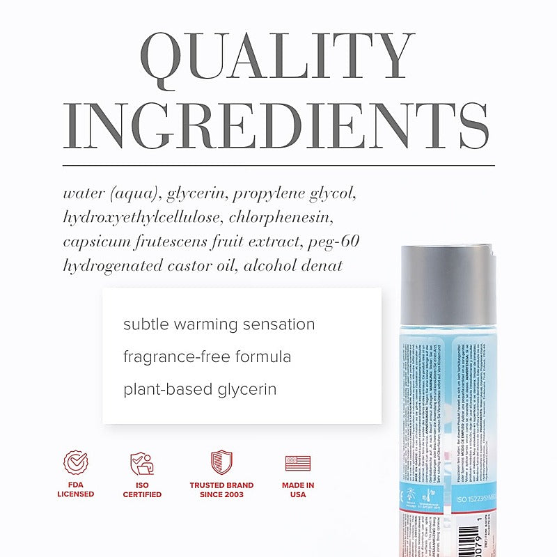 Jo H20 Water Based Warming Lubricant By System Jo - Water Based Lubes