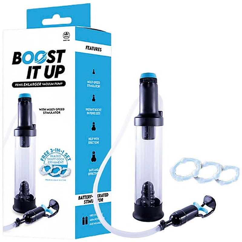 Boost It Up Multi Speed Men'S Penis Enlarger Vacuum Pump - Penis Pumps And Stretchers