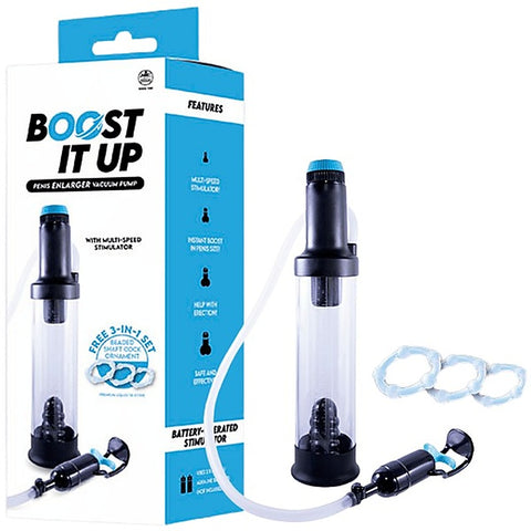 Boost It Up Multi Speed Men'S Penis Enlarger Vacuum Pump - Penis Pumps And Stretchers