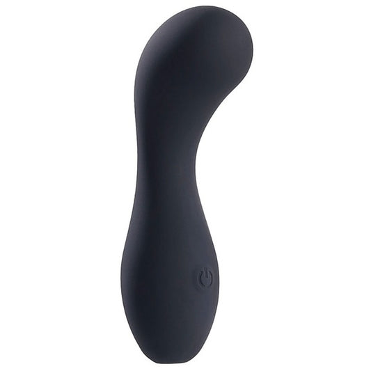 Deep Romance One Touch Control G Spot Silicone Stimulator Black - G-Spot Vibrators
