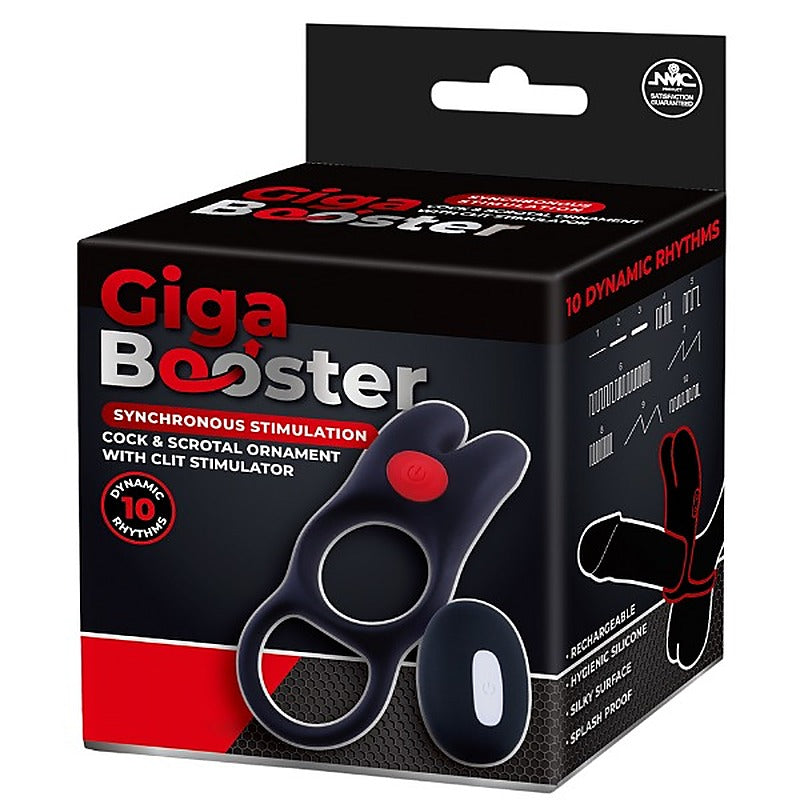 Giga Booster Vibrating Cock & Scrotal Cock Ring - Vibrating Cock Rings