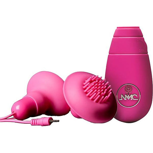 Excellent Power Double Trouble Nipple and Clit Teaser With Vibrating Bullet - Nipple and Clit Clamps