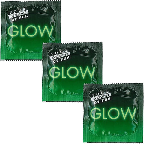 Glow N Dark Stretchy Condoms 144 Pack By Four Seasons - Condoms