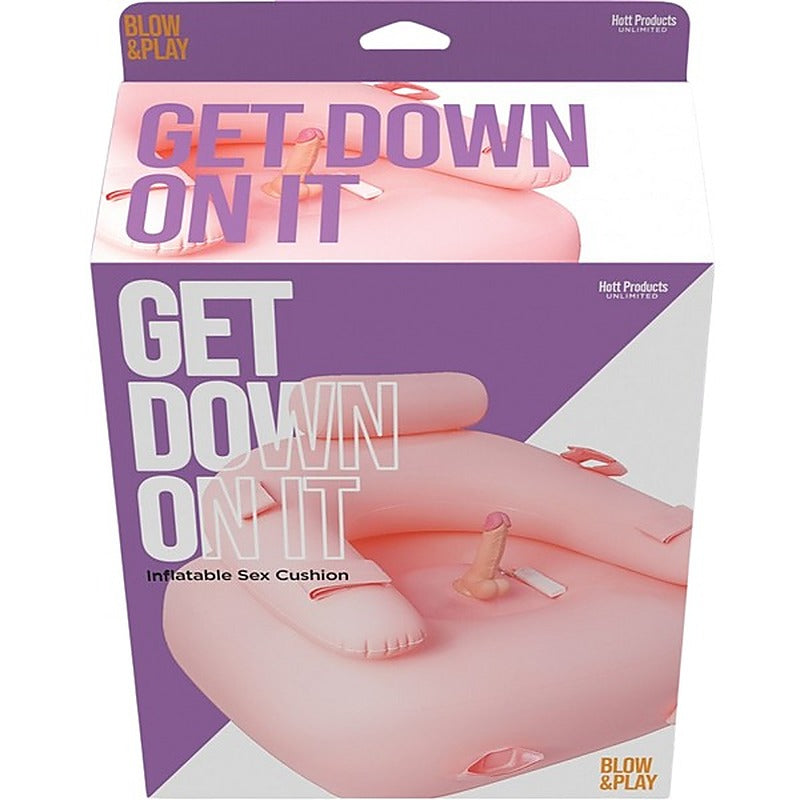 Get Down On It Inflatable Vibrating Dildo by Hott Products - Vibrating Dildos