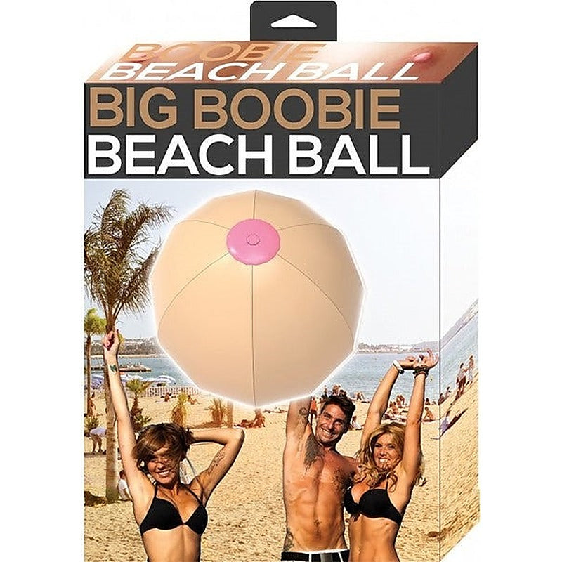 Blow Up Breast Shape Big Boobie Beach Ball By Hott Products - Party Gifts and Novelties