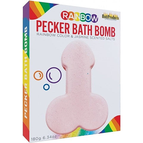 Rainbow Naughty Pecker Shape Bath Balm By Hott Products - Party Gifts and Novelties