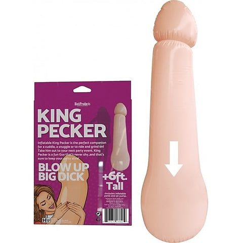 King Pecker Penis Shape Inflatable Doll By Hott Products - Party Gifts and Novelties