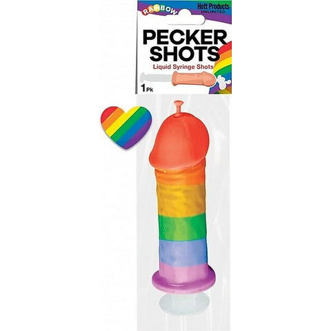Rainbow Pecker Shots Liquid Syringe By Hott Products - Party Gifts and Novelties
