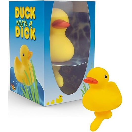 Classic Yellow Bath Time Duck With A Dick By Hott Products - Party Gifts and Novelties