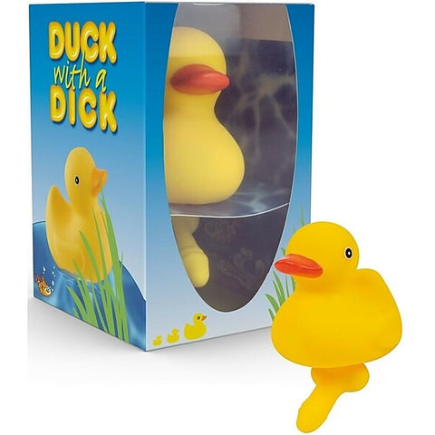 Classic Yellow Bath Time Duck With A Dick By Hott Products - Party Gifts and Novelties