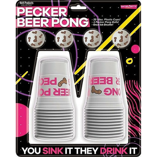 Pecker Beer Pong Erotic Play Set By Hott Products - Party Gifts and Novelties