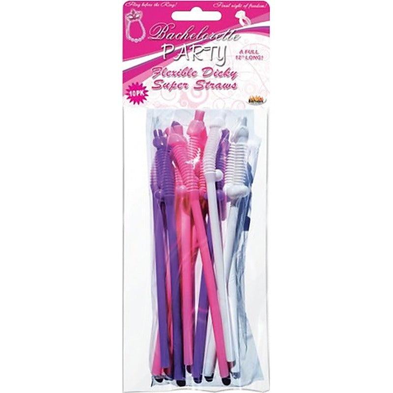 Bachelorette Party Dicky Straws By Hott Products - Party Gifts and Novelties