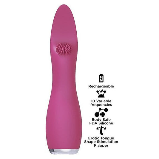 Star Dust Lightspeed Ultrasonic Flapper 10 Function G Spot Vibrator - G-Spot Vibrators