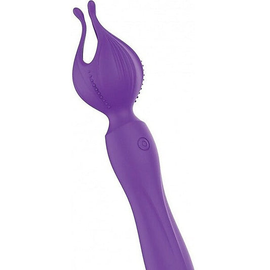 Hott Products Clitoral Kiss Vibrating Body Wand Massager Purple