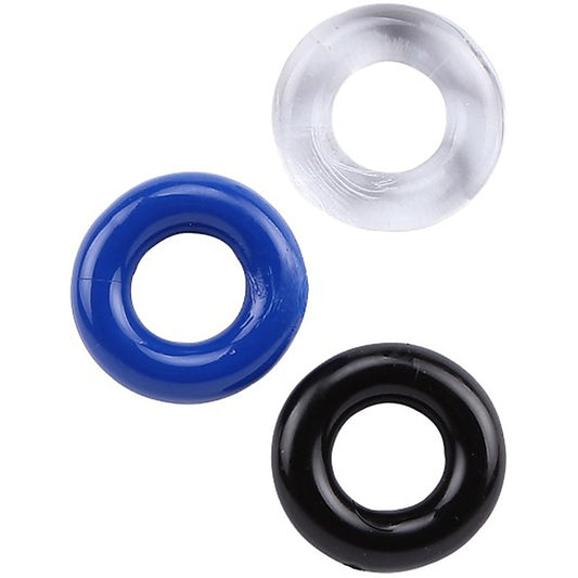 La Viva 3Some Stretchy Cock Rings Set - Stretchy Cock Rings