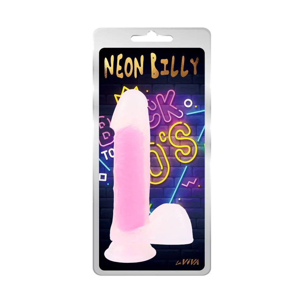 Neon Billy 7.6 Inches Suction Cup Realistic Dildo Plus Free Clean Vibe - Realistic Dildos