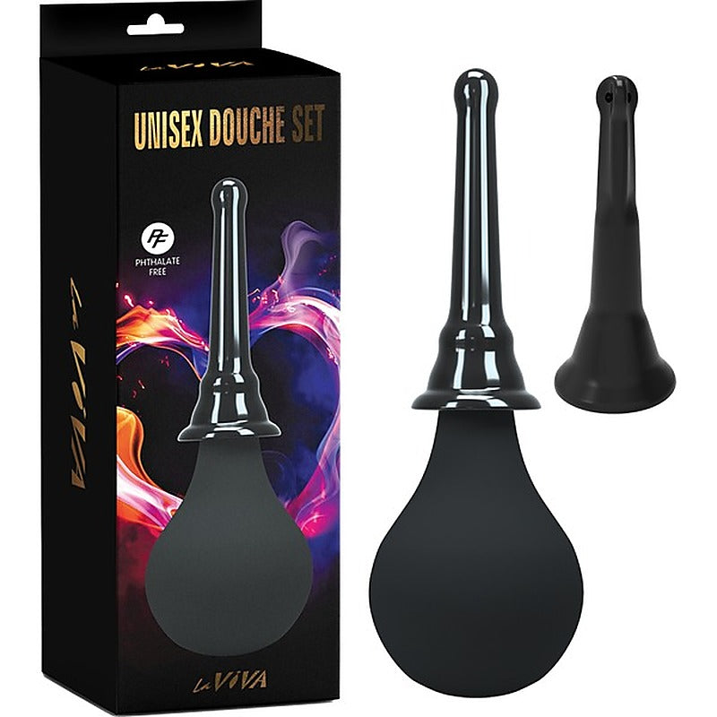 Unisex Silicone Douche Set by La Viva - Enemas and Douches