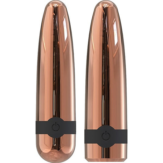 La Viva Quake Shell Multi Function Bullet Vibrator Rose Gold - Bullet Vibrators