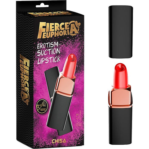 Fierce Euphoria Erotism Suction Lipstick Vibrator - Clit Ticklers and Pulsators