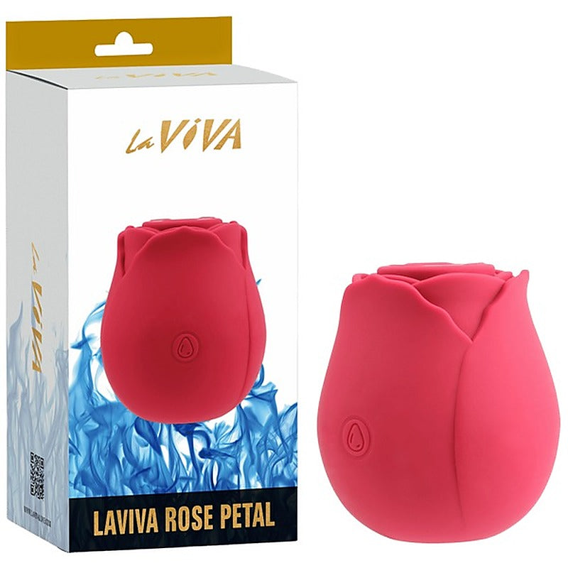 La Viva Glyde Rose Petal Suction Clitoral Stimulator - Clit Ticklers and Pulsators