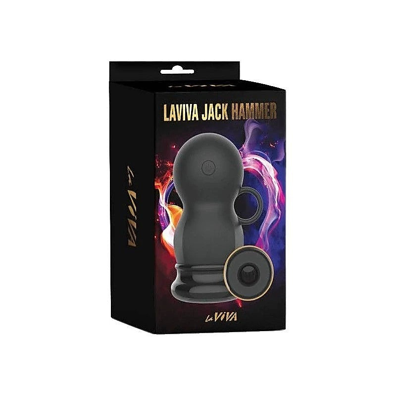 La Viva Jack Hammer Multi Function Male Masturbator Black - Masturbators and Strokers