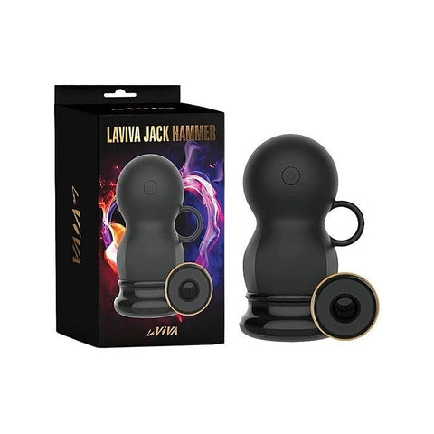 La Viva Jack Hammer Multi Function Male Masturbator Black - Masturbators and Strokers