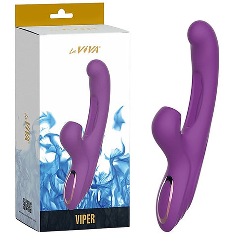 La Viva Viper Clitoral Sucking Flickering Rabbit Vibrator Purple