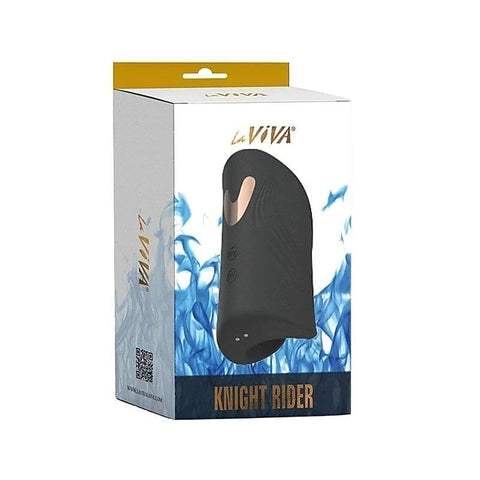 La Viva Knight Rider Vibrating & Tapping Male Masturbator Black