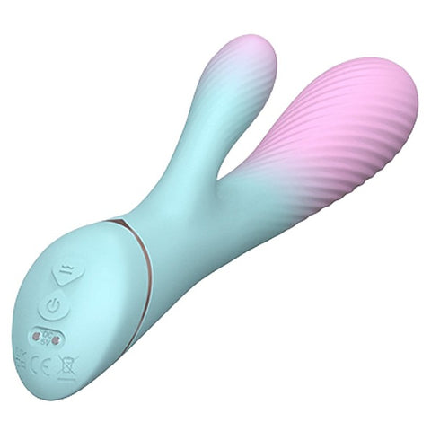 La Viva Tinker Bell USB Rechargeable Rabbit Vibrator Pink / Blue - Rabbit Vibrators