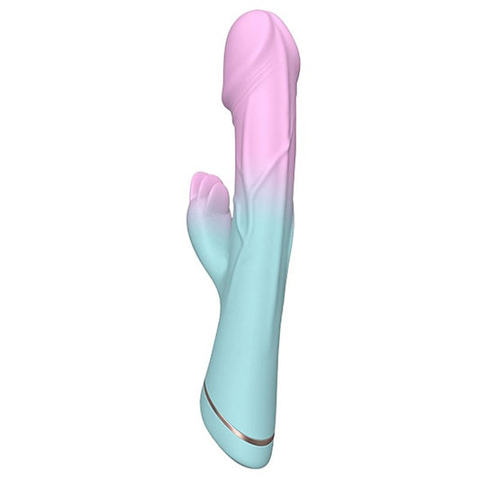 La Viva Peri Winkle USB Rechargeable Rabbit Massager Pink / Blue - Rabbit Vibrators