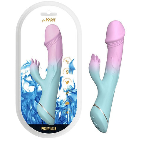 La Viva Peri Winkle USB Rechargeable Rabbit Massager Pink / Blue