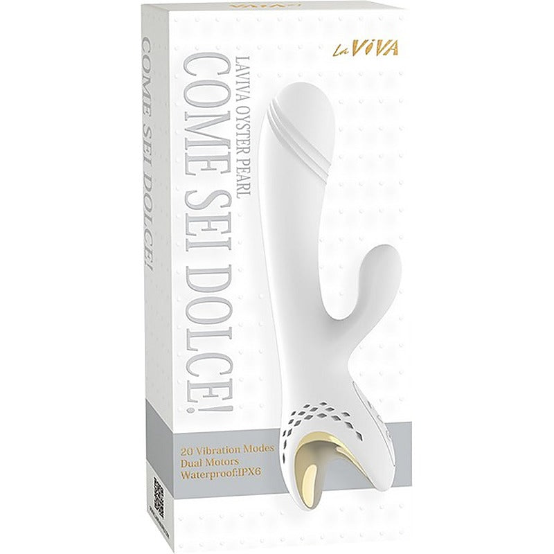 La Viva Come Sei Dolce 20 Function Rabbit Massager White - Rabbit Vibrators