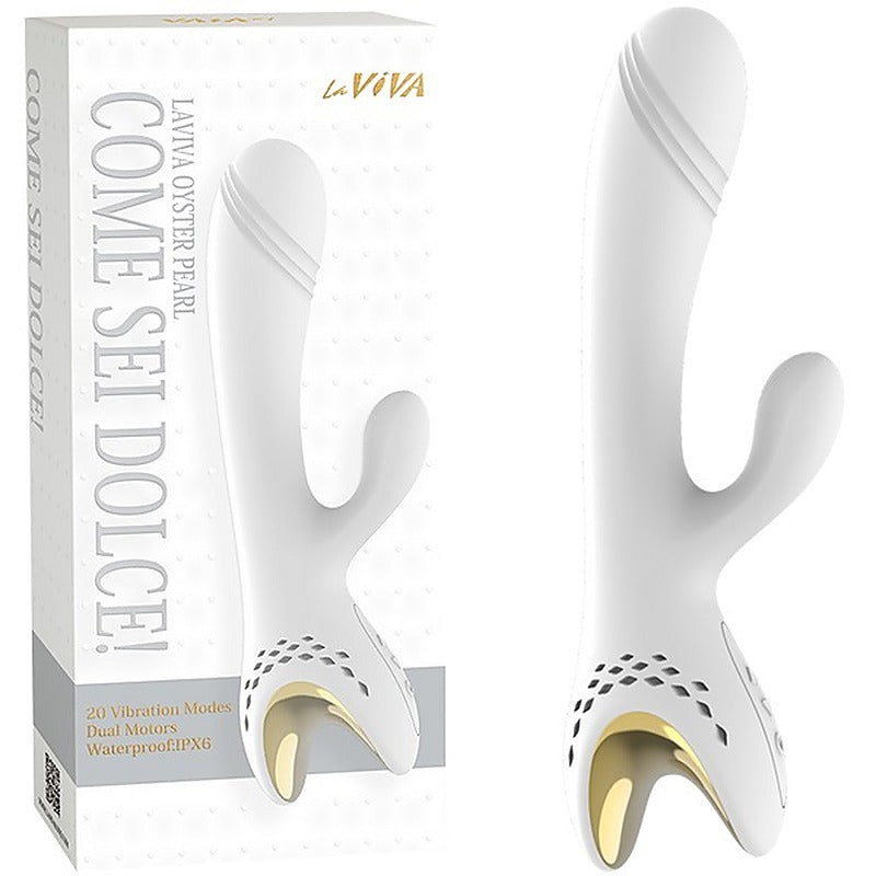 La Viva Come Sei Dolce 20 Function Rabbit Massager White - Rabbit Vibrators